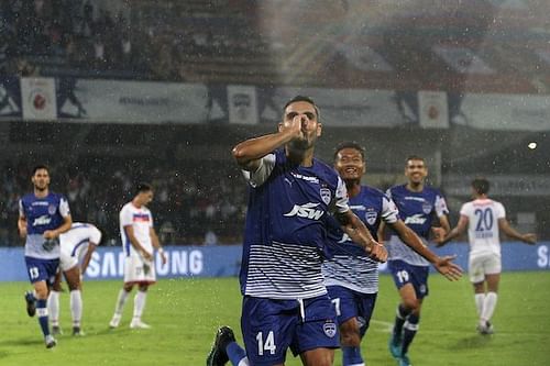 Dimas Delgado's 83rd minute goal secured the win for Bengaluru FC. (Photo: ISL)