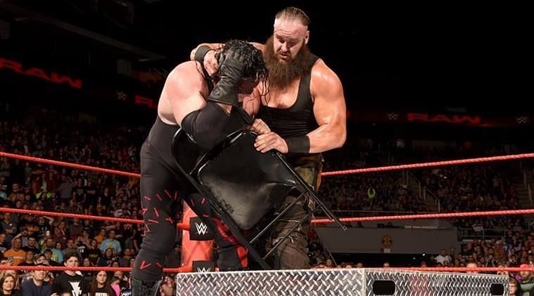 Braun Strowman demolishing Kane