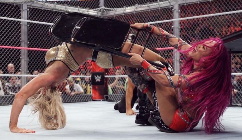 WWE are now pushing their women as equal to their men - allowing them into matches like Hell in a Cell