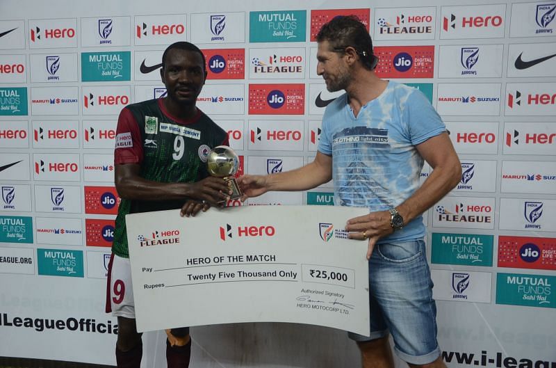 Dicka was the man of the match