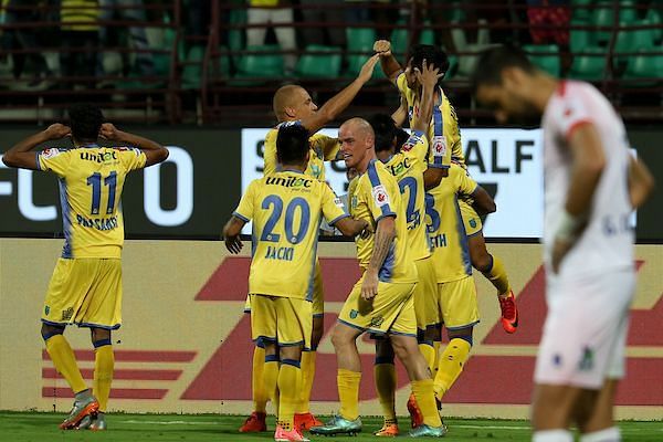 Kerala Blasters are still not out of semifinal contention. (Photo: ISL)