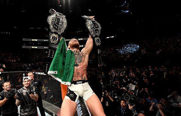 Conor McGregor is the only fighter in UFC history to hold 2 belts in different weight classes simultaneously