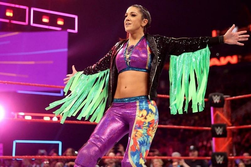 Bayley acknowledges the young fan&#039;s cute entrance recreation