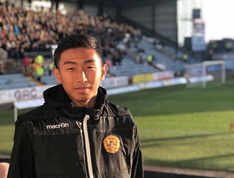 Dheeraj at Dundee FC&#039;s home ground Den&#039;s Park