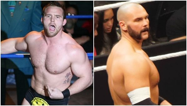 Images of Dash Wilder and Scott Dawson of The Revival tag team in WWE.