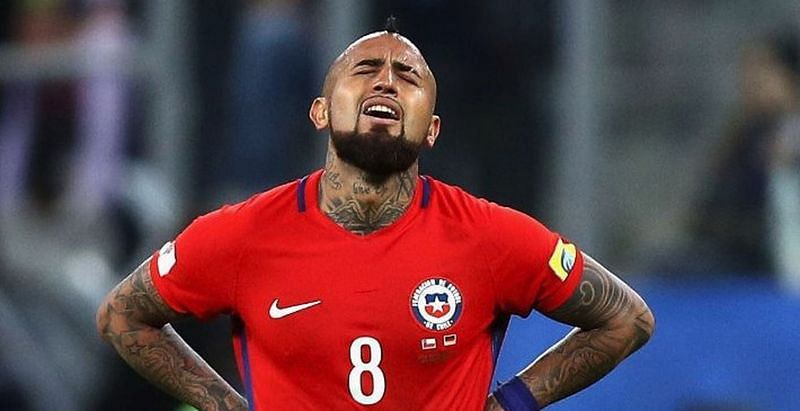 Arturo Vidal was extremely disappointed after missing out on World Cup Qualification