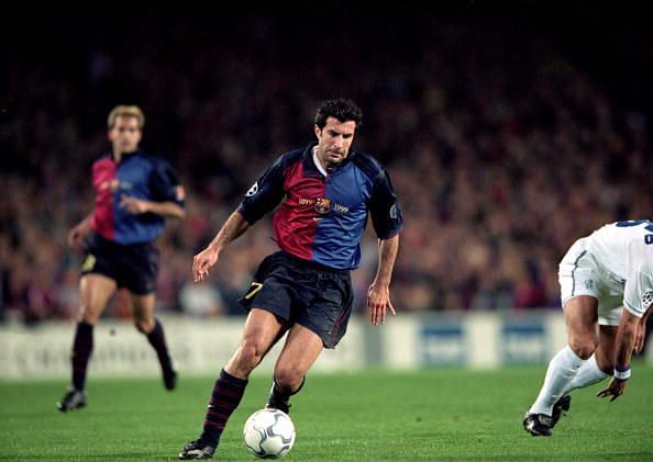 Luis Figo - scored 45 goals in 249 games for Barcelona.