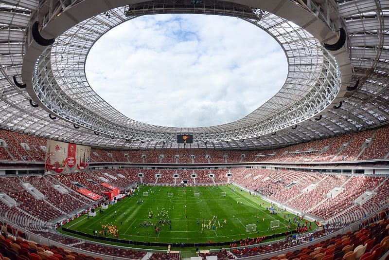 Spartak Stadium In Moscow Stock Photo - Download Image Now - 2018