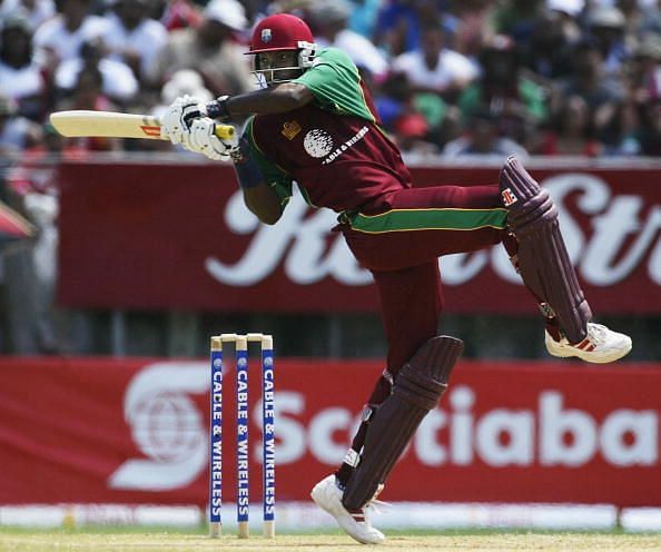 Chris Gayle of the West Indies in action