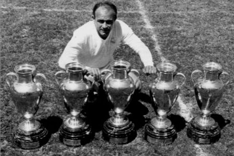 Alfredo Di Stefano won 5 consecutive European Cup&#039;s with Real Madrid