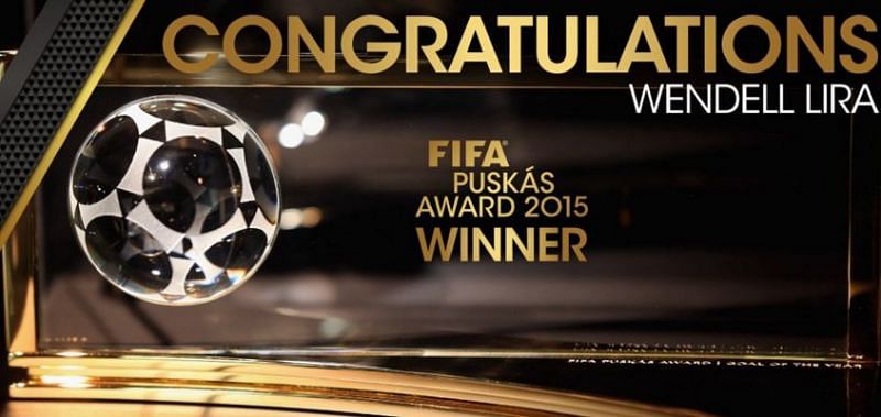 Lionel Messi came second when Wendell Lira won this award in 2015