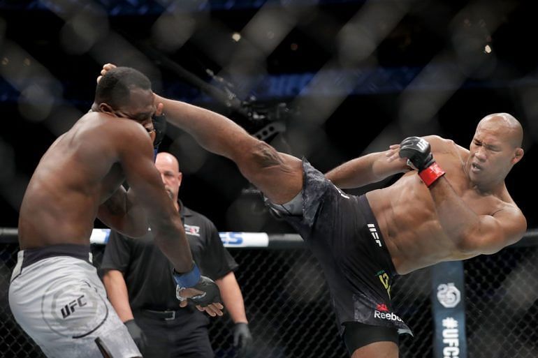 Jacare Souza recently knocked out Derek Brunson with a head kick
