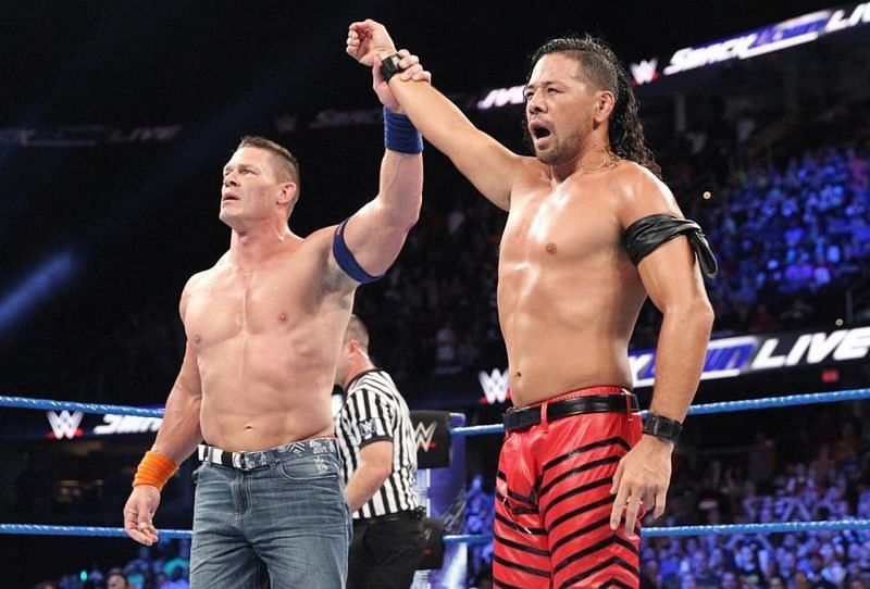 Shinsuke Nakamura with John Cena