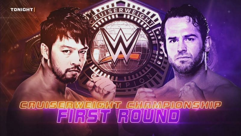 Hideo Itami vs Roderick Strong , First round match of the Crusierweight championship Tournament.