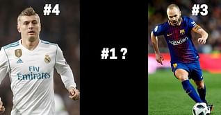 5 best midfielders in La Liga this season
