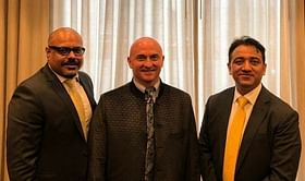 President of the United States Traditional Wrestling Society meets with the Rapporteur of the Adhoc Advisory committee, UNESCO Traditional Sports and Games