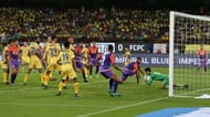 Kerala Blasters FC against FC Pune City in ISL