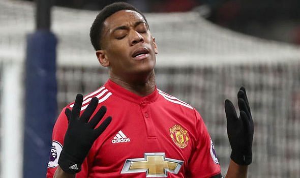 Image result for anthony martial against tottenham 2-0 defeat