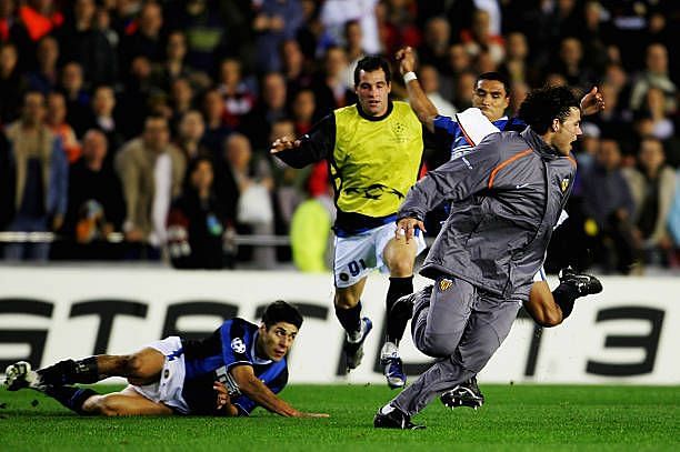 The brawl between Valencia and Inter Milan in 2007 shamed both clubs