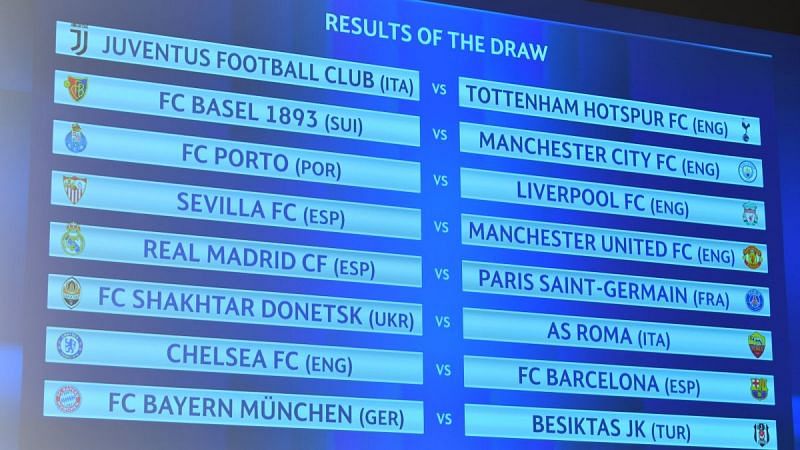 The UEFA Champions League round of 16 draw brought forth some interesting fixtures