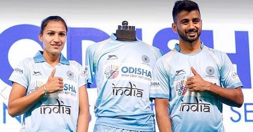 Rani Rampal and Harmanpreet Singh