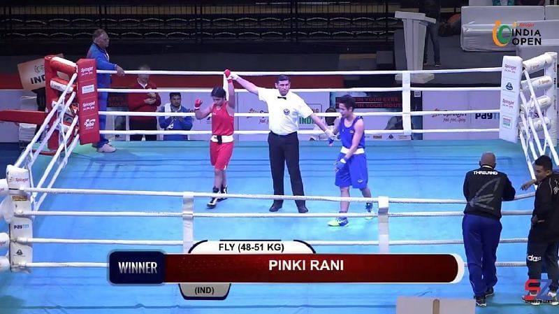 Pinki Jangra 5-0 win over Thailand boxer in Semi-Final