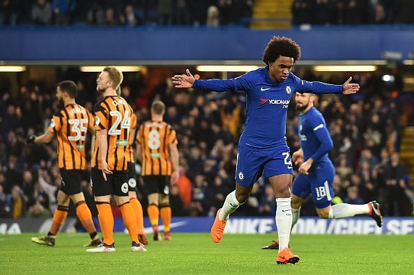 Willian was adjudged man of the match on the night