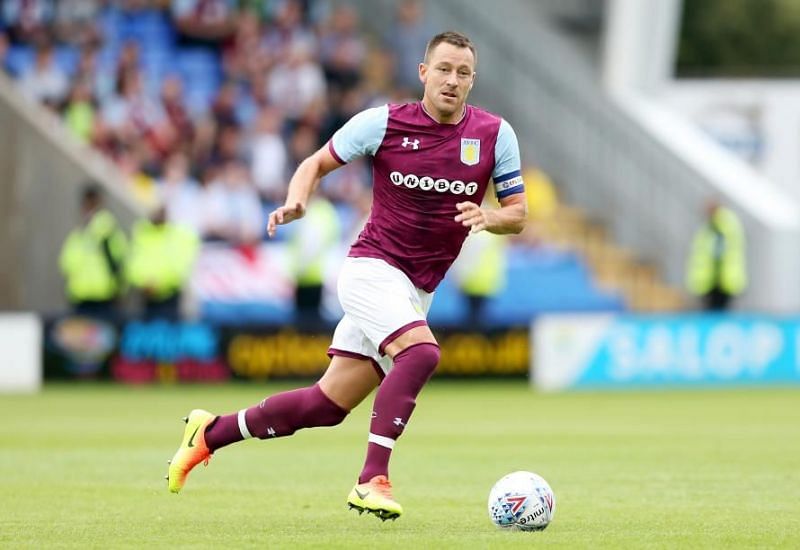 John Terry playing for Aston Villa in the Championship