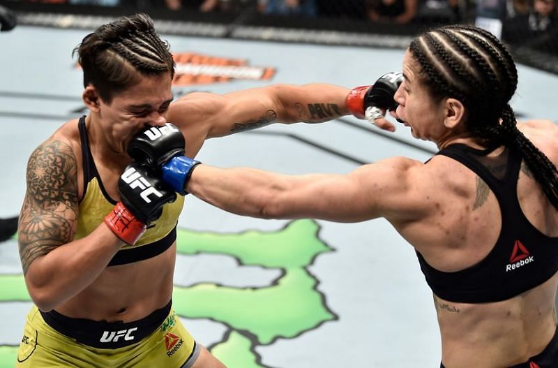 Jessica Andrade and Tecia Torres went to war last night