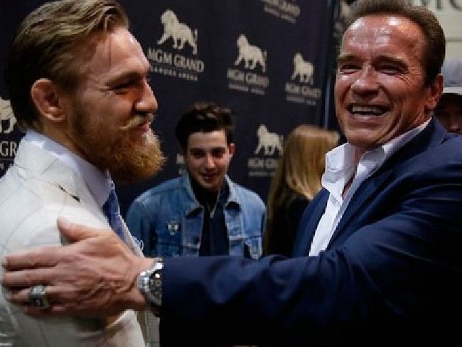 Arnold Schwarzenegger wrote a glowing bio about Conor McGregor for Time&#039;s 