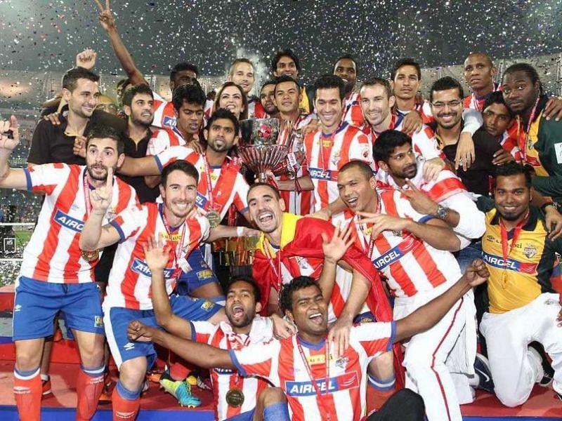 ATK with the ISL trophy