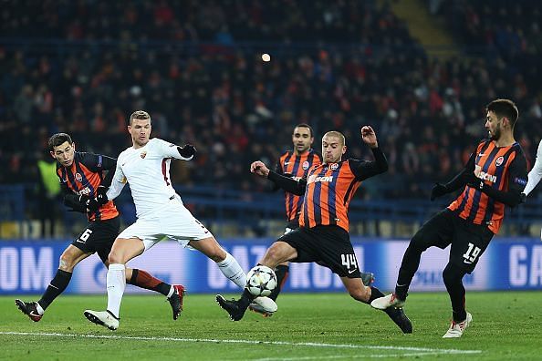 Shakhtar Donetsk came back from behind to beat AS Roma