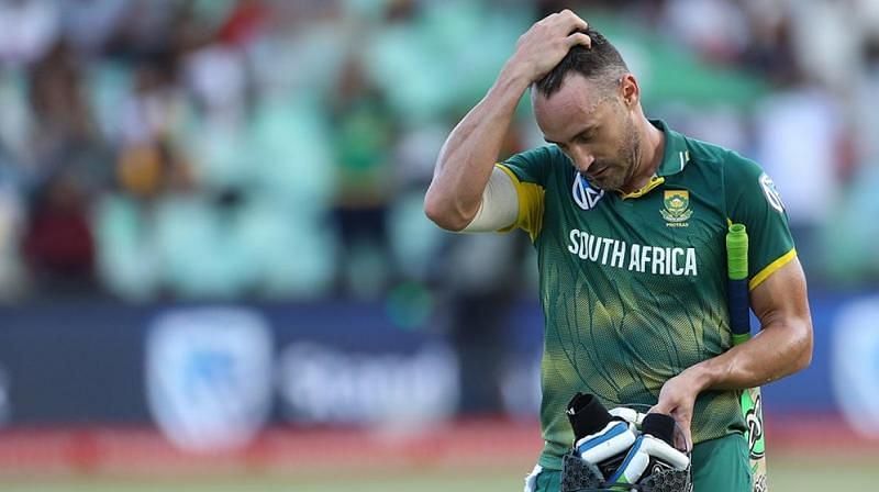 Faf du Plessis- injured