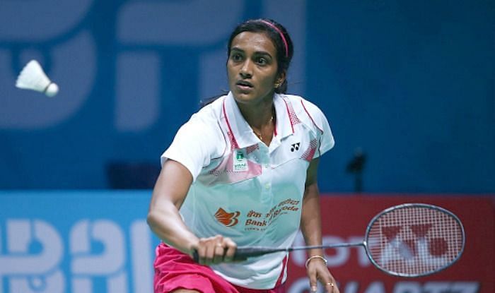 PV Sindhu in action