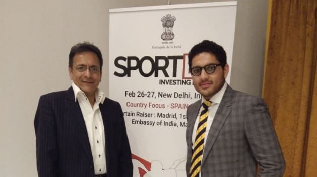 SportEx Asia chairman Raghvendra Madhav with director Suryavir Madhav