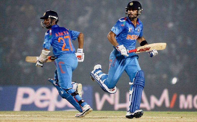 there were occasions when Rahane was pushing Virat for an extra run