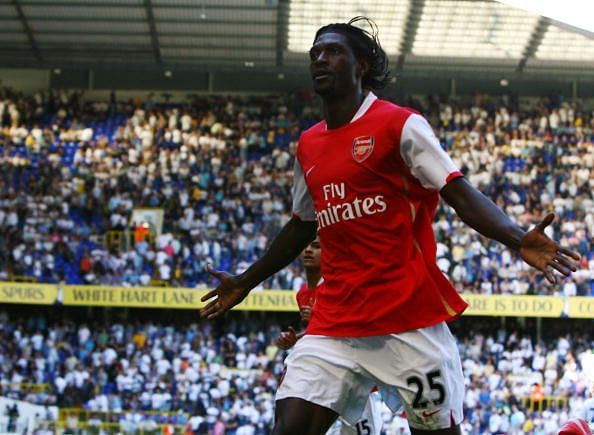 Adebayor scored 62 goals in 142 appearances for Arsenal before leaving them