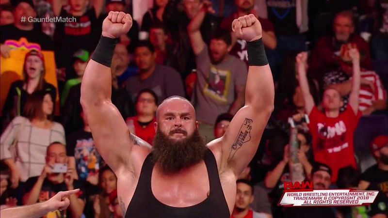 Braun Strowman came out on top in this weeks gauntlet match 