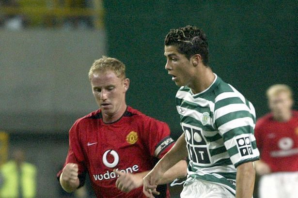 Cristiano Ronaldo impressed against Manchester United in August 2003