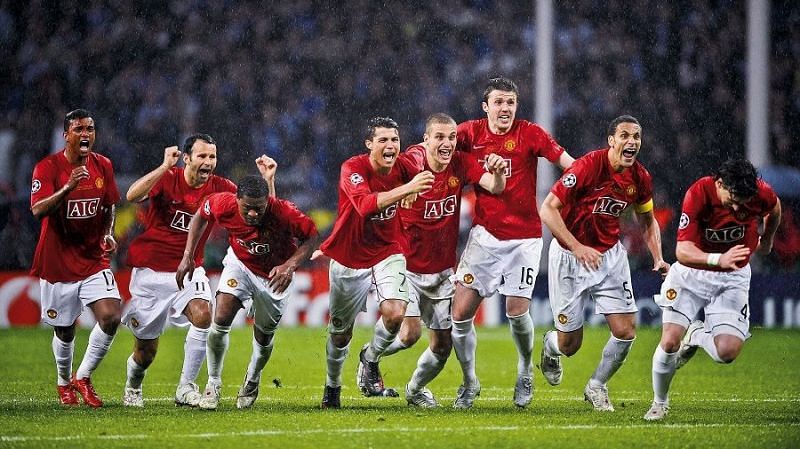 Manchester United had won the Premier League title, completing a European double