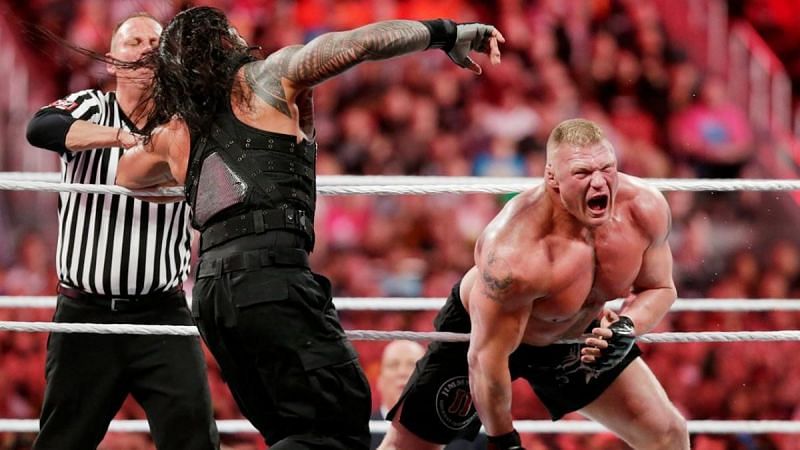 It is the rematch from the main event of Wrestlemania 31.