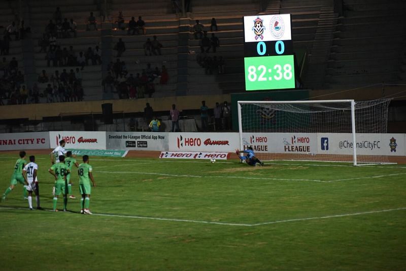 Akram Mograbi missed a crucial penalty. (Photo: I-League)