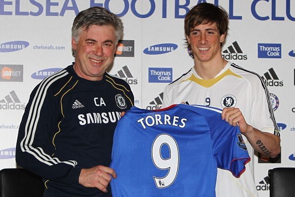 Chelsea broke the British transfer record to sign Torres from Liverpool