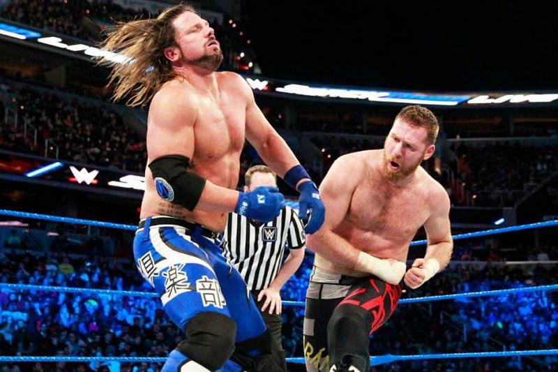 Sami Zayn (Right) is one of the top Superstars on SmackDown Live today