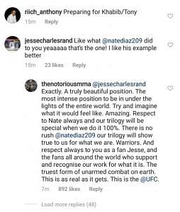 McGregor&#039;s response to the fan who mocked him recently on IG 