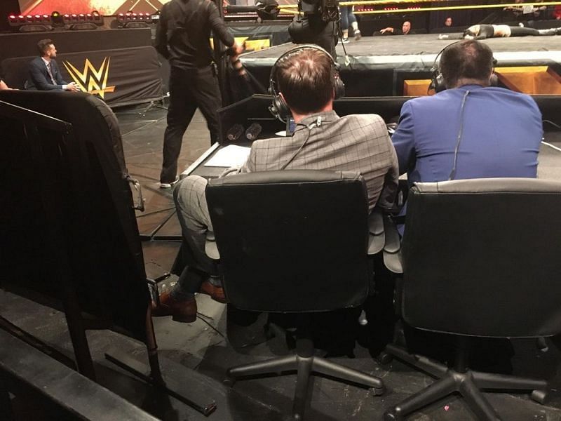 Nigel McGuinness had to be rescued from the chair