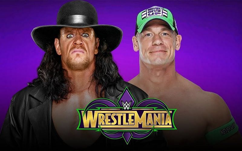 Image result for wwe wrestlemania 34 undertaker vs john cena