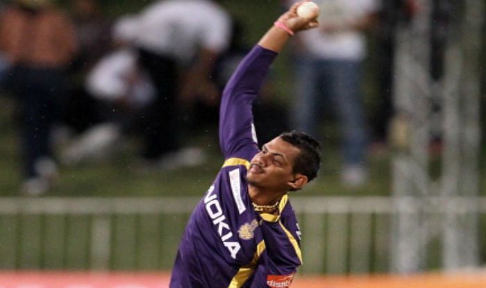 Image result for sunil narine bowling action