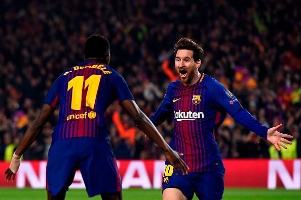 Lionel Messi assist Ousmane Dembele goal Barcelona Chelsea