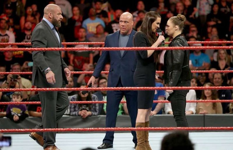 The next time we see these four in a ring together will be on the go-home show for Mania.